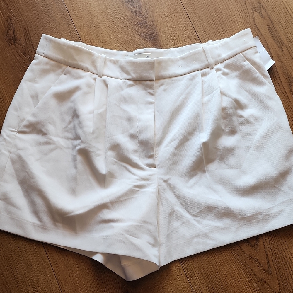 Abercrombie & Fitch High Waist White Shorts